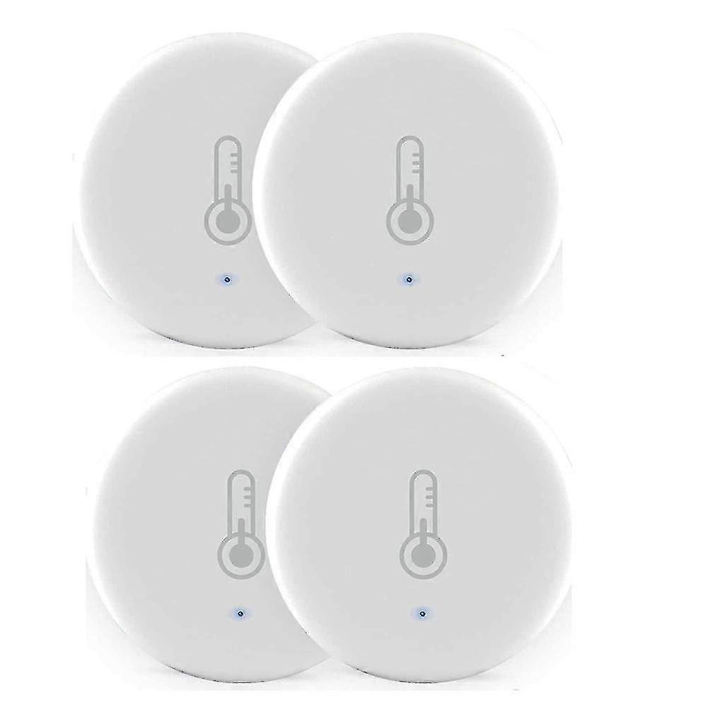 4pcs Tuya Smart Zigbee 3.0 Smart Temperature And Humidity Sensor Battery Powered Security For Tuya