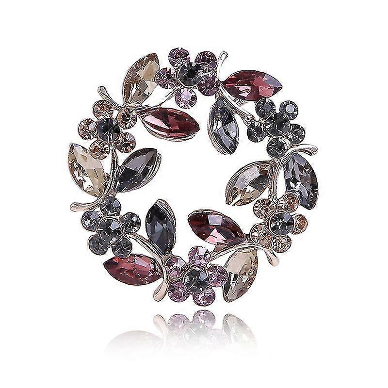 Colourful Crystal Rhinestone Brooch