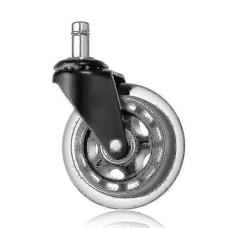 Th Office Chair Universal Wheel Black (2 Pack) (ruipei)