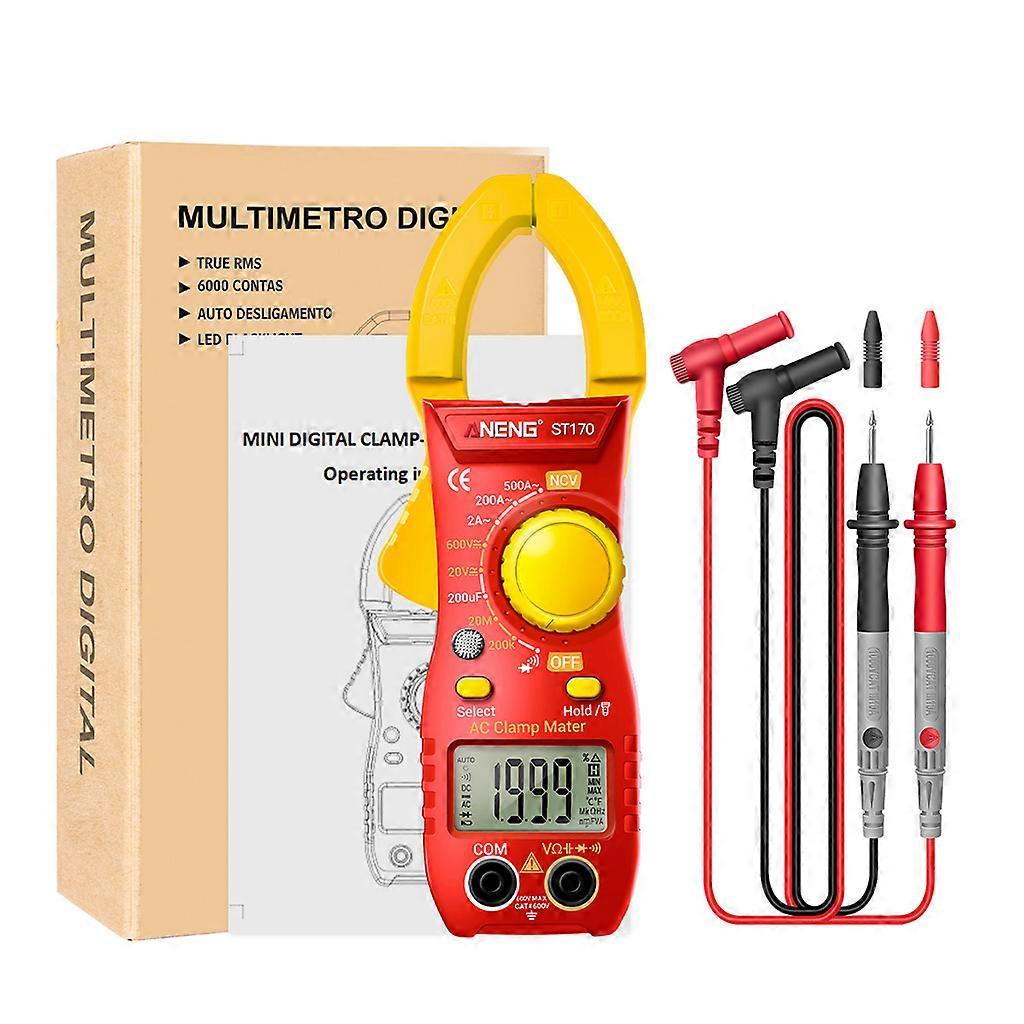 Clamp Meter with Backlight Multimeter TRMS 2000 Counts Auto-ranging Amp Voltage