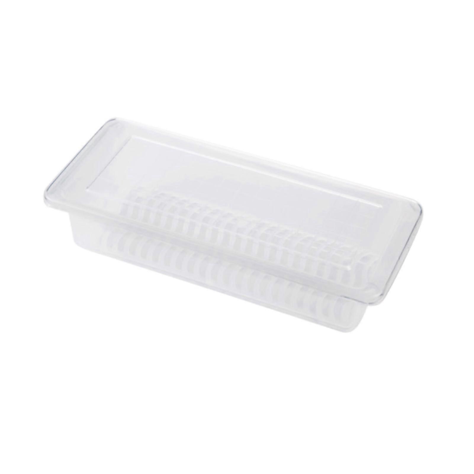 Food Fresh Box Rectangle Fruit Meat Storage Transparent Kitchen Clear Case for Freezer