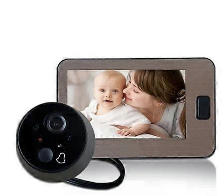 1X 4.3 inch Video peephole Digital Door Camera Doorbell IR Night Vision 170 Degree Angle Peephole Camera Monitor Visual Doorbell