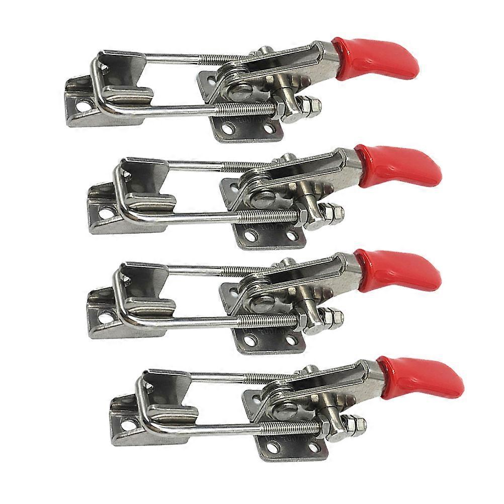 4 Pcs Solid Toggle Latch Clamp Metal Adjustable Door Cabinet Box Case Toggle Latch Heavy Duty Hand Tool