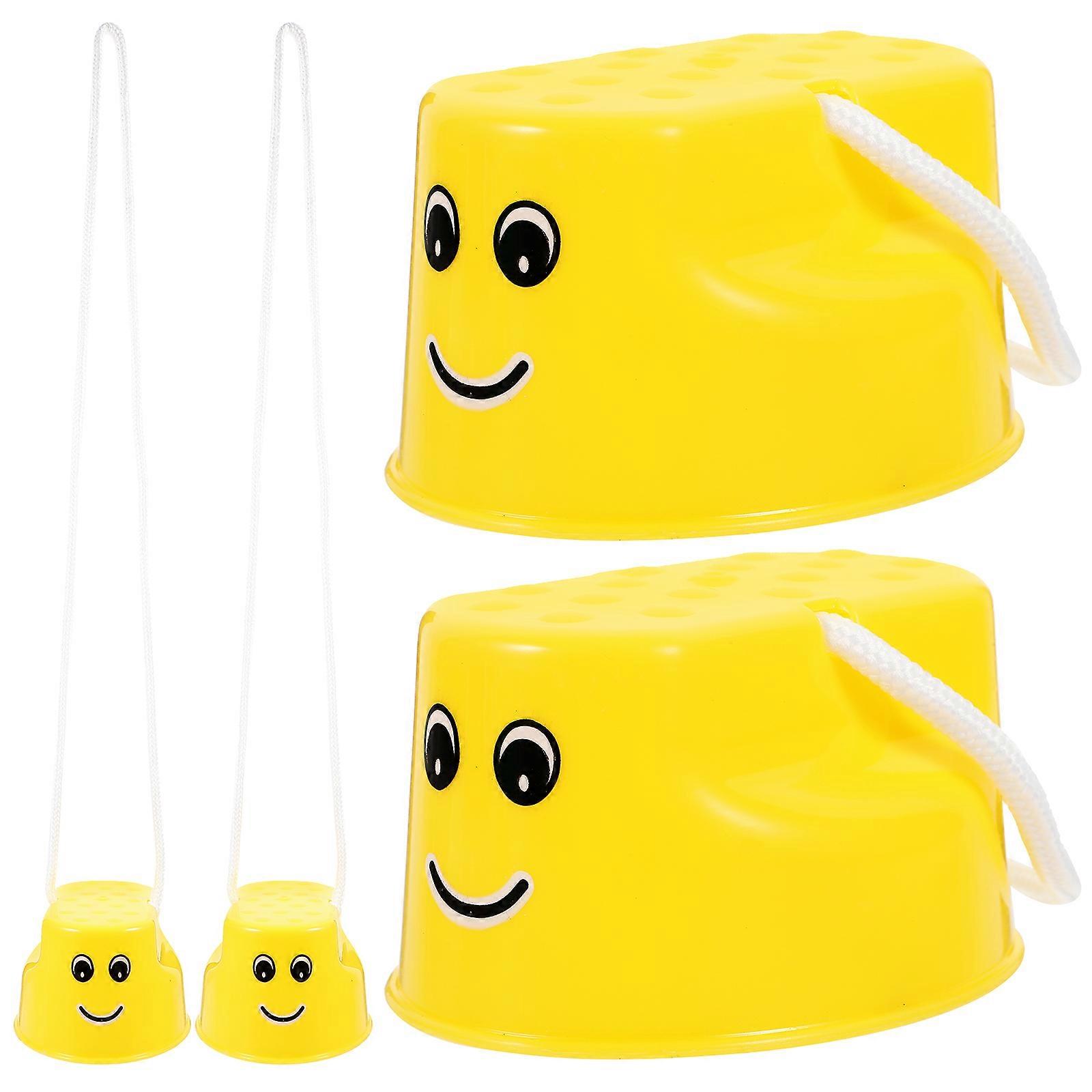 4pcs Stepper Toy Parent-Child Stilts Walking Stilts Toy Balance Toy for Toddler Walking