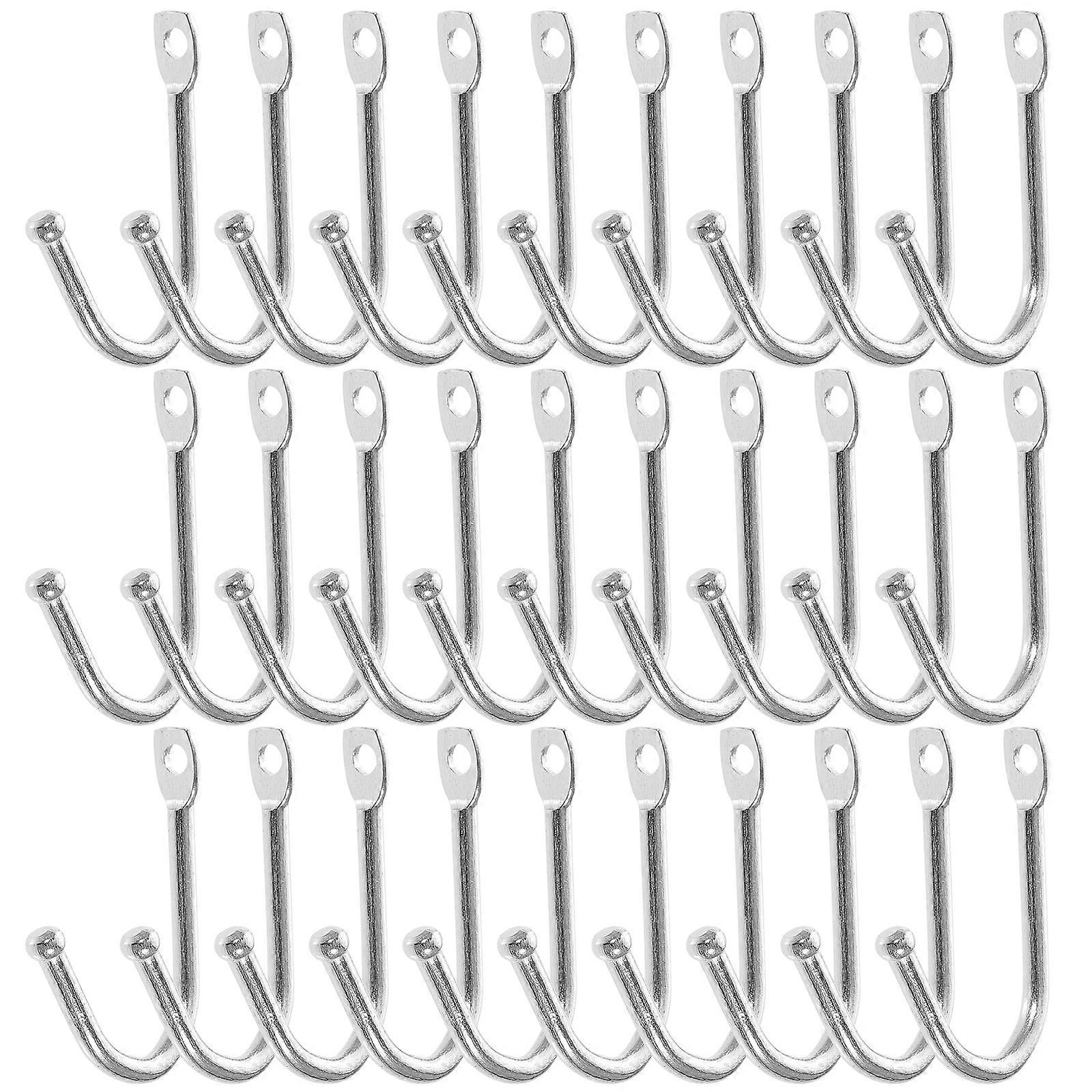 30pcs Hooks Hanging Wall Mounted Coat Hooks Rustic Hooks for Bedroom Entryway