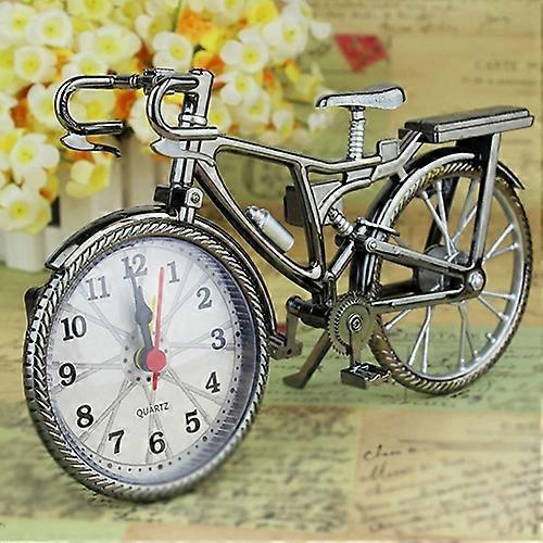 Vintage Arabic Numeral Bicycle Shape Creative Table Alarm Clock Home Decor JIKAIX