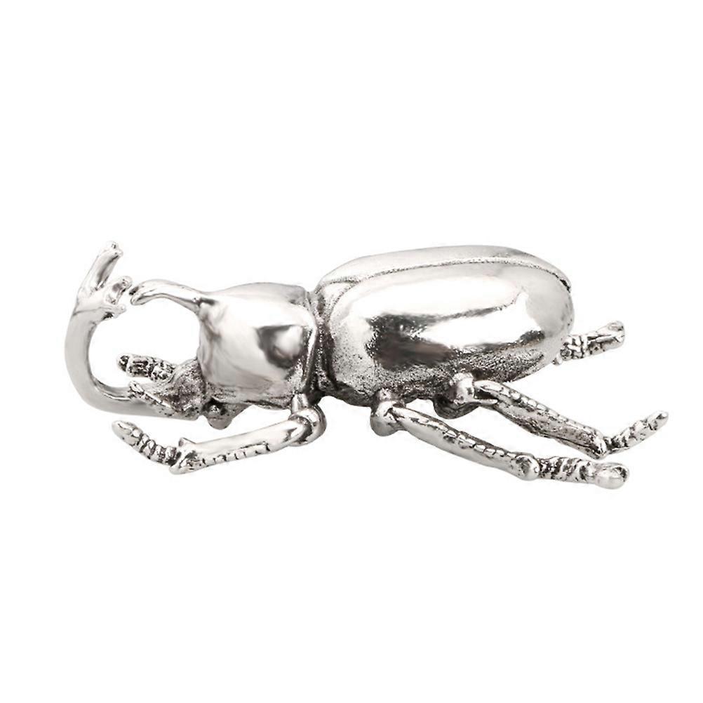 Exquisite Copper Beetle Desktop Decor Creative Copper Craft Beetle Ornament