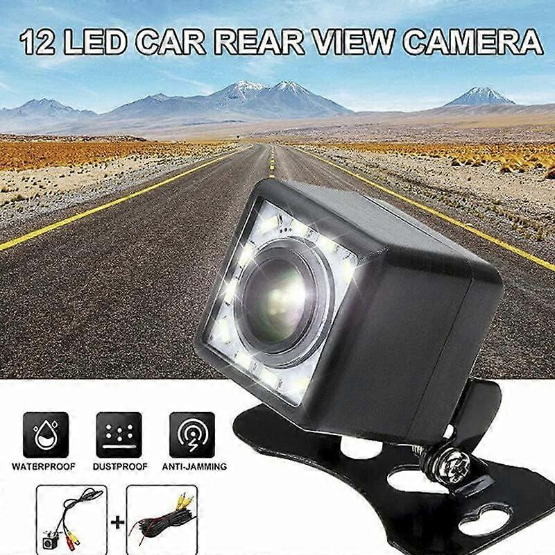 170° Mini Car Rear View Camera – Waterproof Night Vision 12V Parking Aid