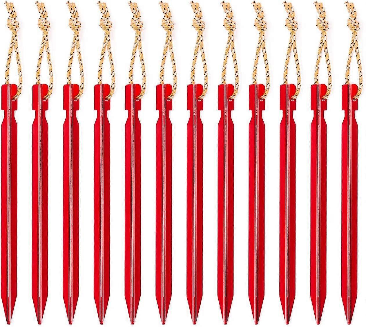 12pcs 18cm Outdoor Aluminum Triangular Tent Nails