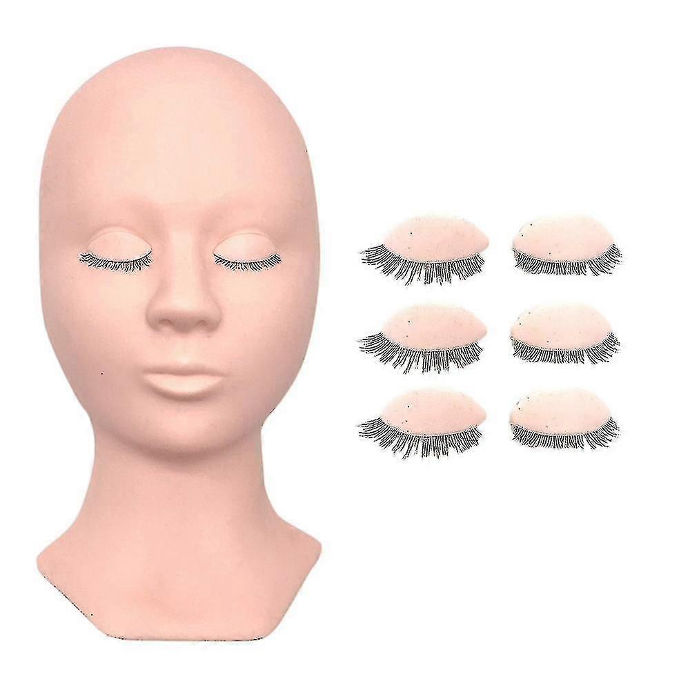 Removable Eyelids Eyelash Grafting Mannequin Head Lashes Extension A
