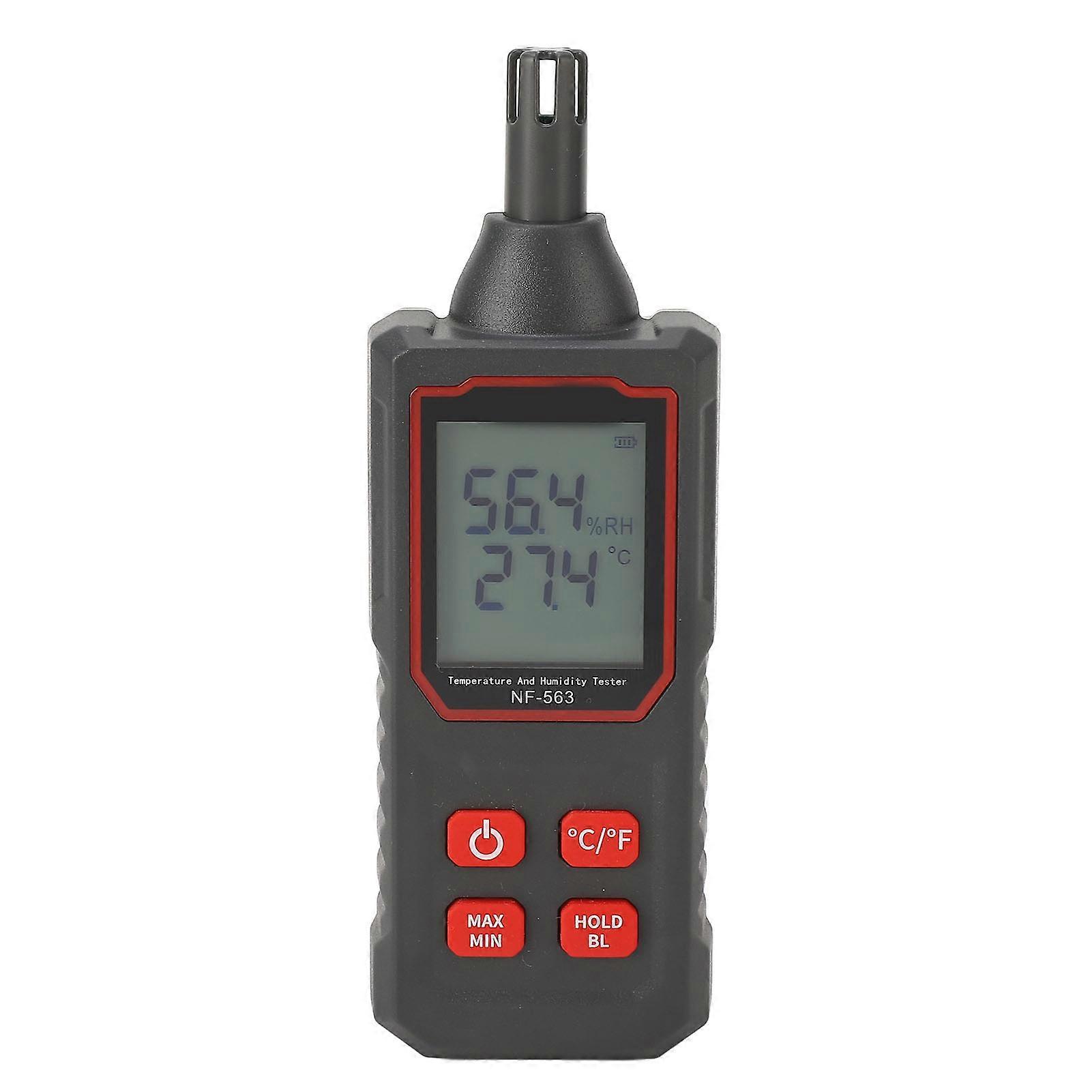 Temperature and Humidity Detector LCD Digital Display Hygrometer High Accuracy Probe Hygrothermograph