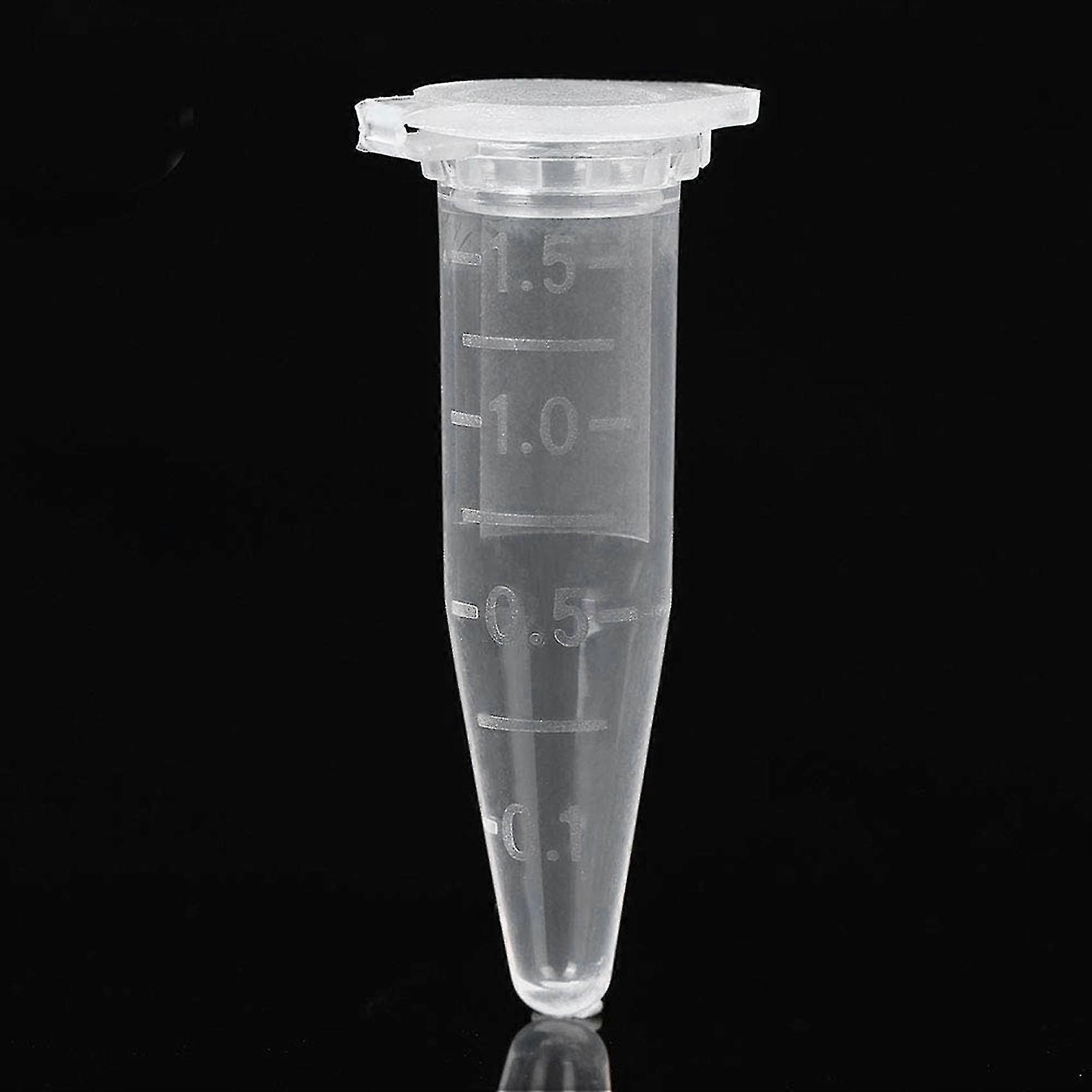 1000 Piece Mini Centrifuge Tubes 1.5ml Radiant Clear Plastic With Lid