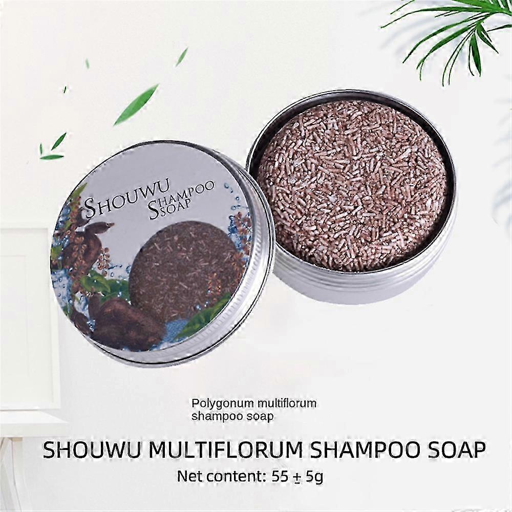 Haarverdunkelndes Shampoo Seifenstück Bio Grau Reverse Polygonum Essenz