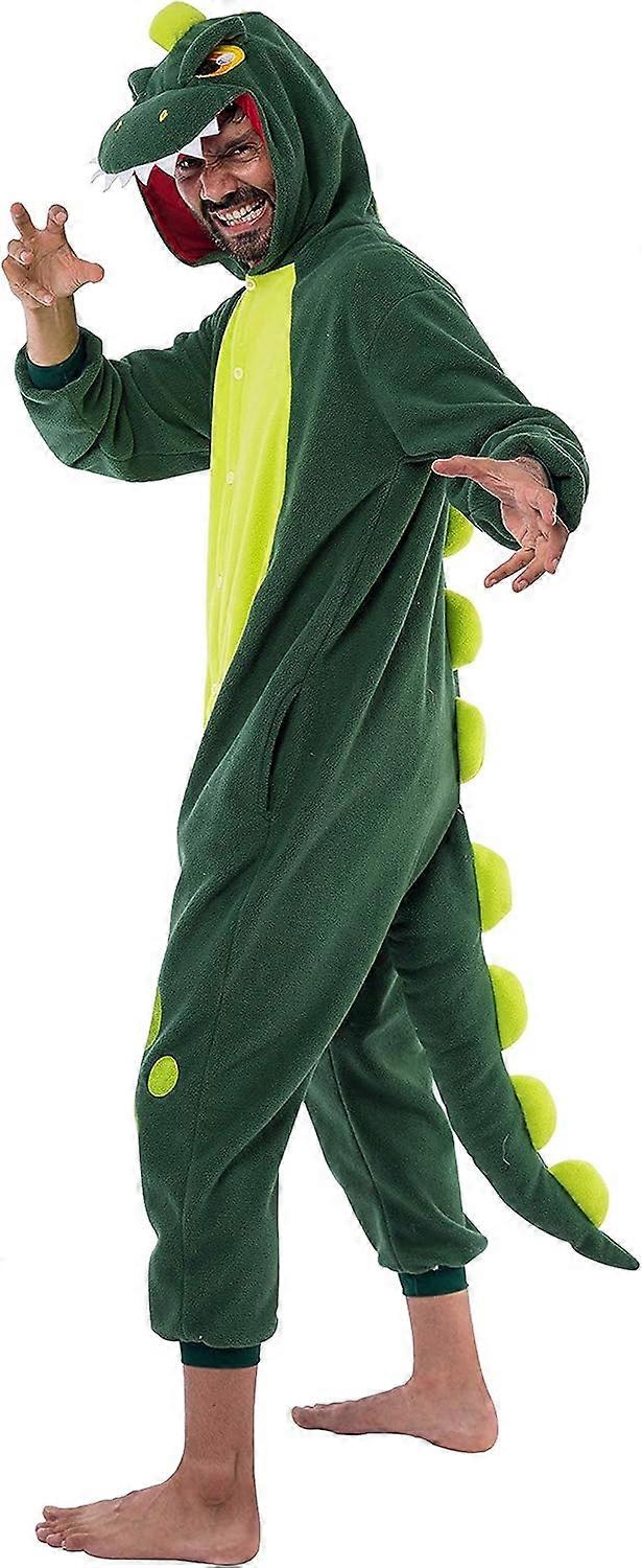 Spooktacular Creations Unisex Adult Dinosaur Onesie Pajamas Plush