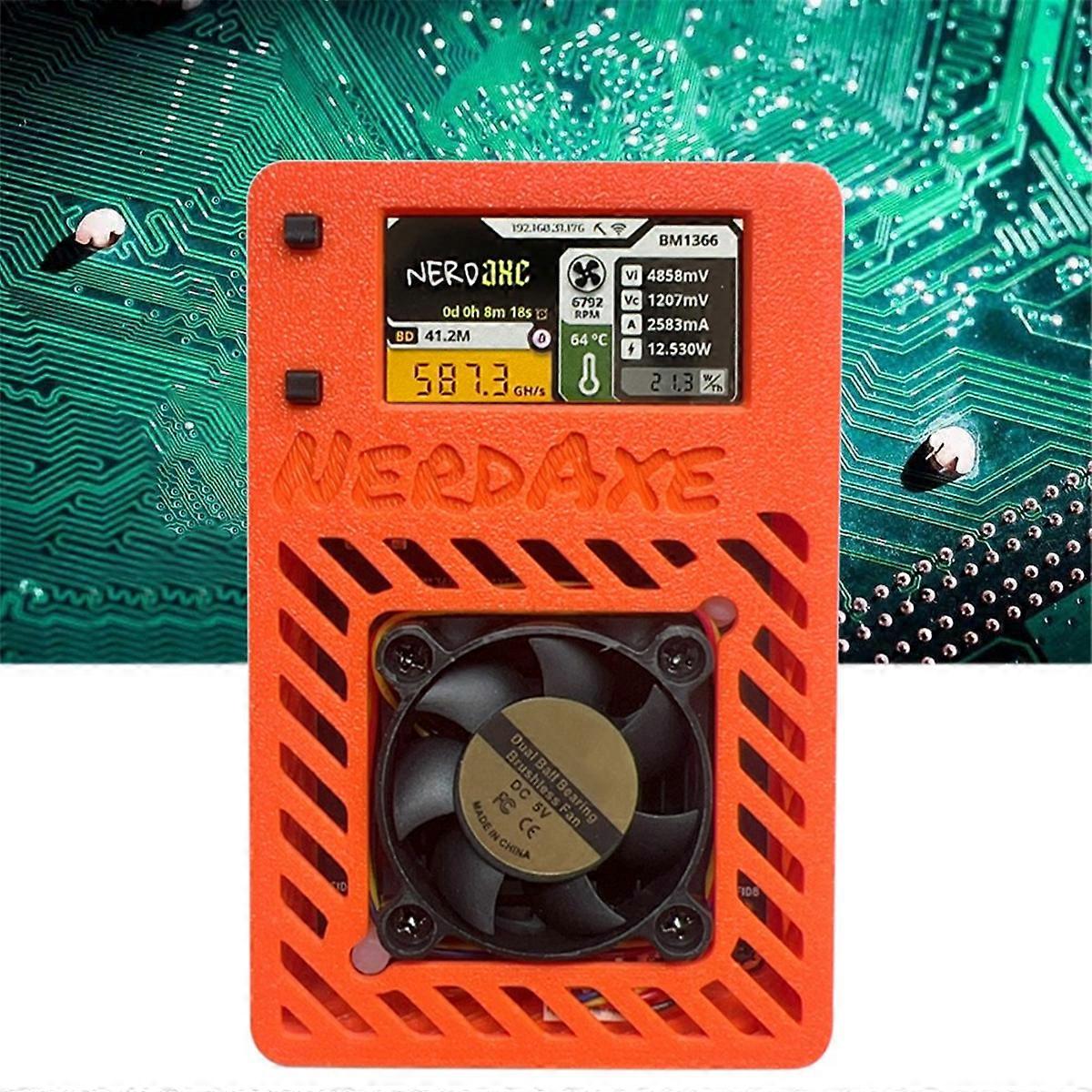 NerdAxe Miner Nerdminer 500Gh/S S19XP BM1366 ASIC Bitaxe Bitcoin Mini Miner  with 1.9 Inch Display