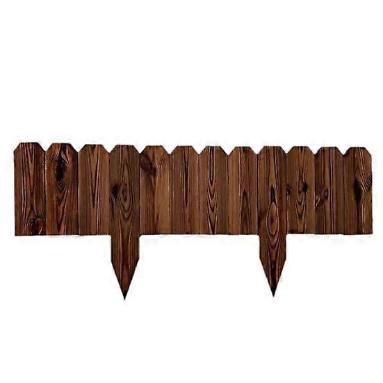 Wood Fence Bendable Garden Edging Border Decorative Corrosion-resistant Flower Bed Fence Easy Install Multifunctional Outdoor Decor
