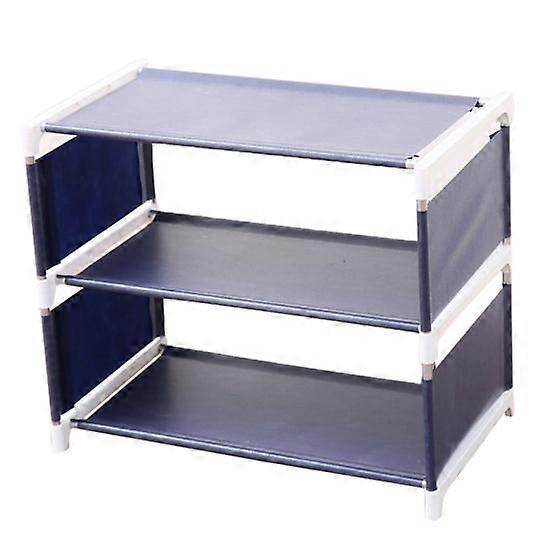 3/4 Layers Shoe Rack Bedroom Space Saving Stand Solid Shelves Storage Organizer