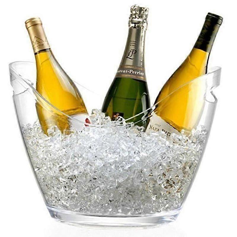 3 Bottle Champagne Bucket - For Champagne Ice Bucket - Transparent