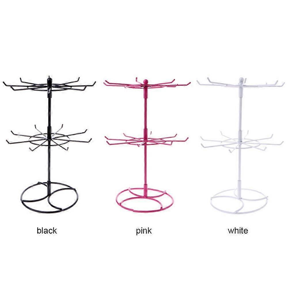 2 Tier Rotating Iron Rack for Jewelry, Keyring Display Hanger