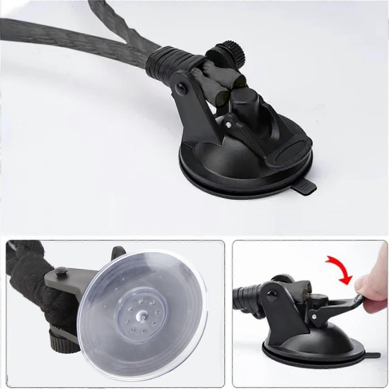 Cowboy Hat Holder for Vehicle Black Car Hat Mount Rack with Suction Cup for Pickup Truck Black