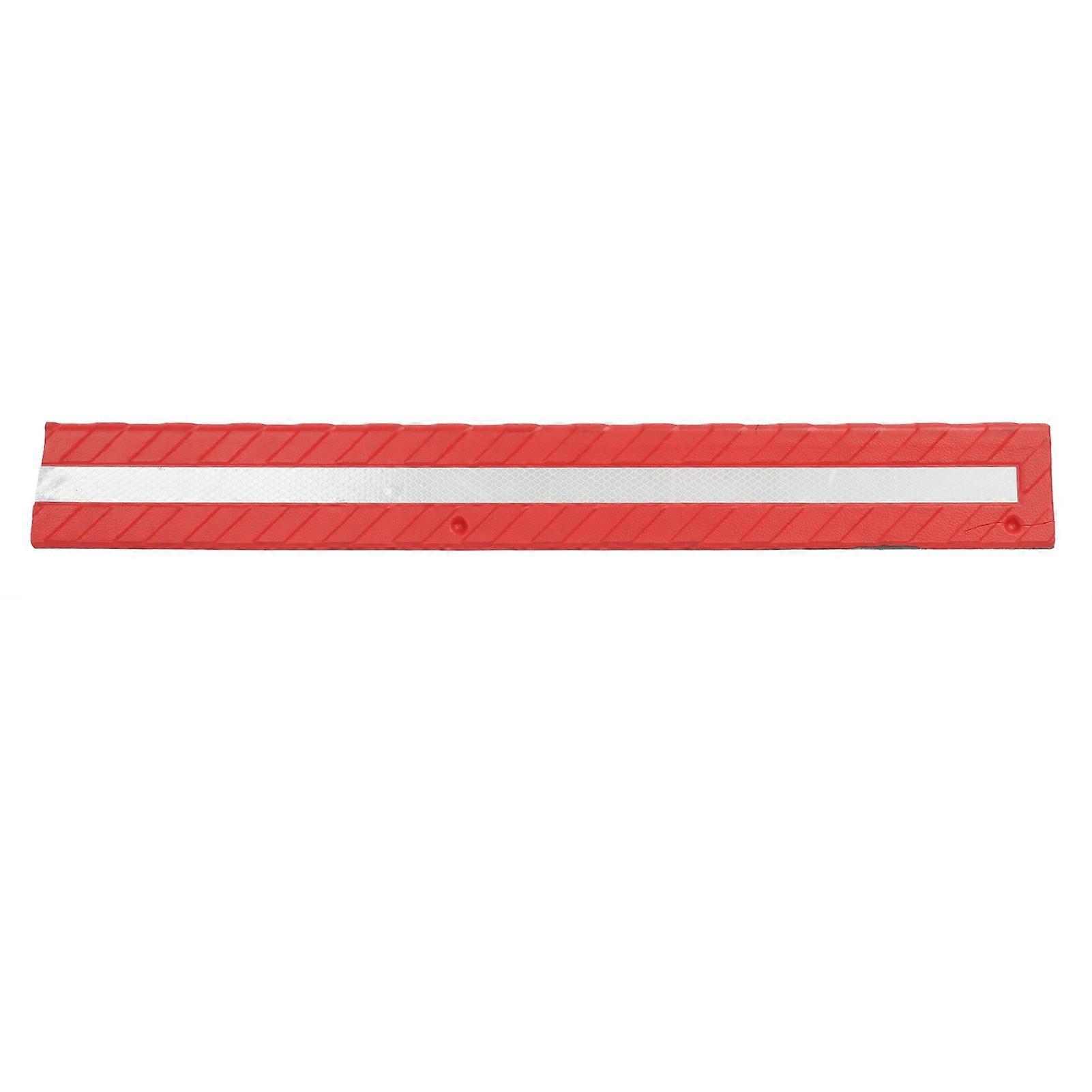 Garage Wall Corner Guard 80cm Long Rubber Compression Resistant Reflective Wall Edge Protector Red