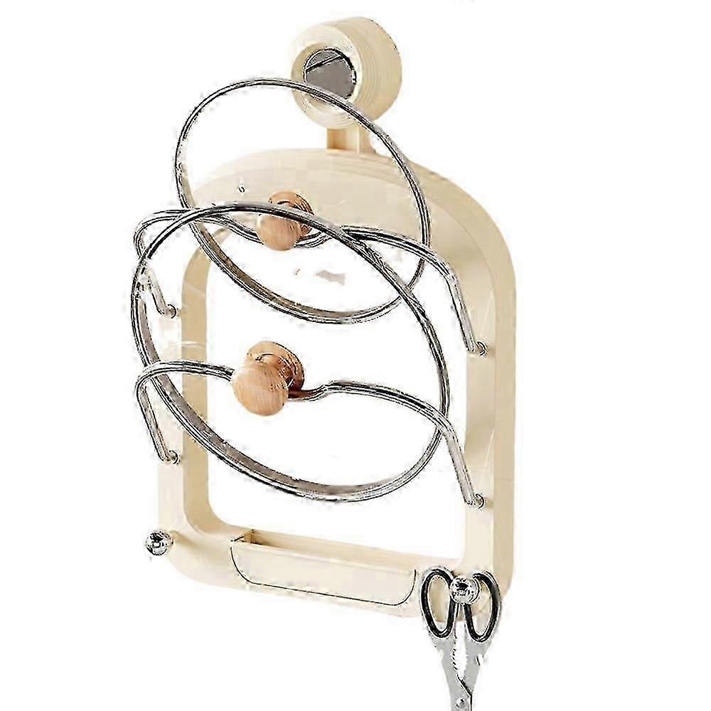 Practical Pot Lid Holder,Upgraded Universal Pot Lid Organizer Pot Rack Holder