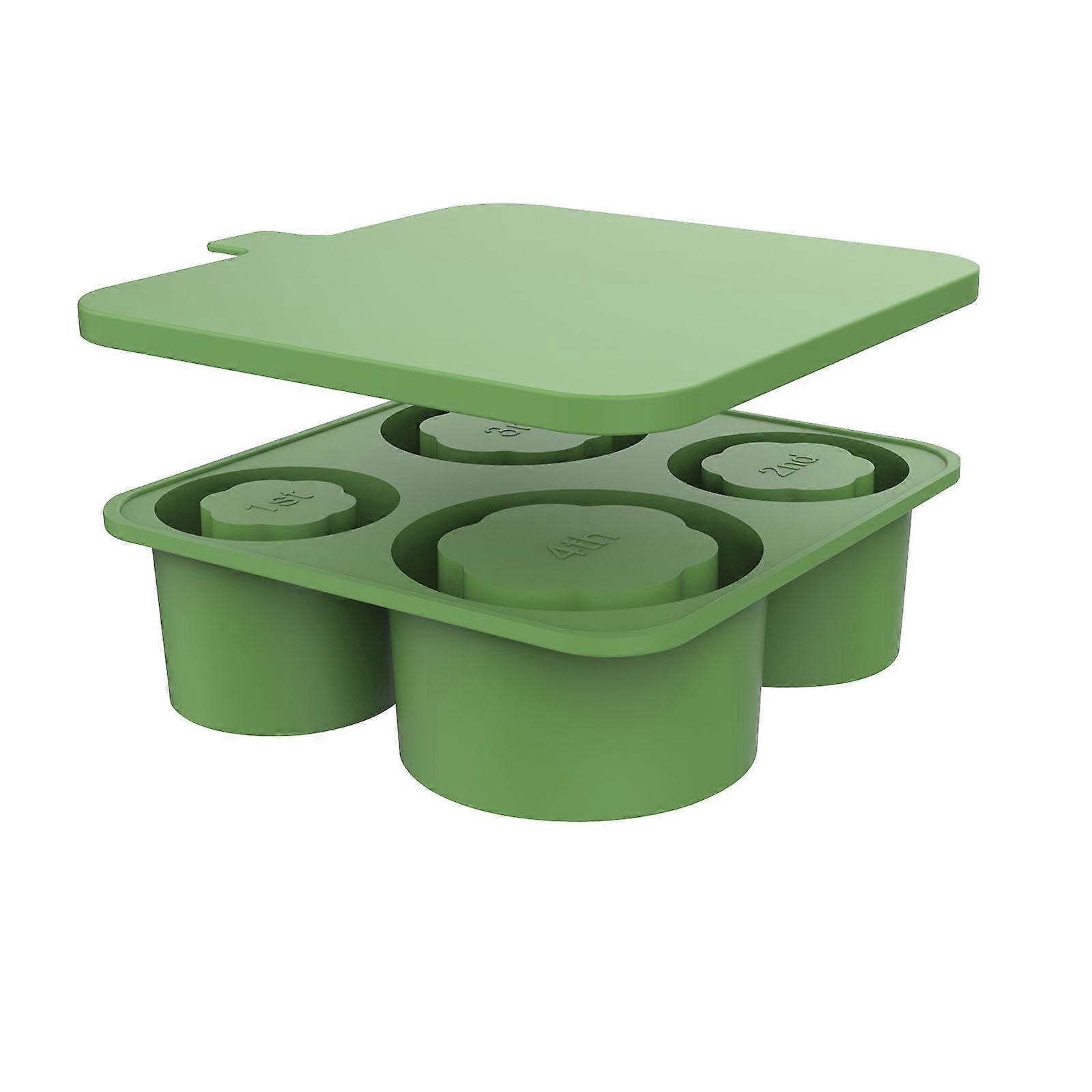 Large Capacity 4-hole Silicon Tape Cover Is Easy To Demold And Make Ice Grids Boissons Bar coffee Reusable