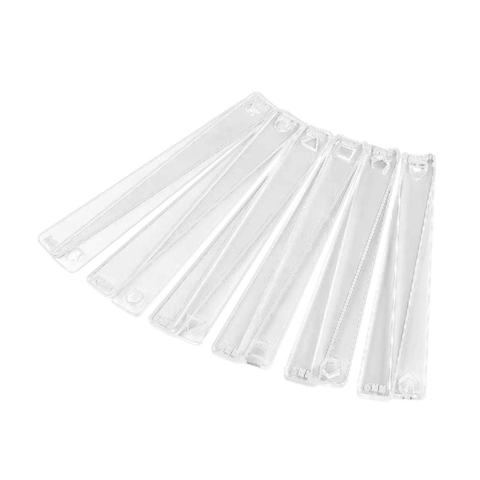 Clay Thickness Ruler Lightweight Clear Clay Depth Guide for Workshop