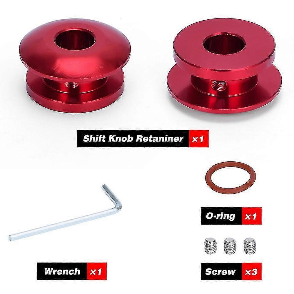 Universal Shift Knob Retainer & Boot Buckle – Black Aluminum Gearhead Limiter