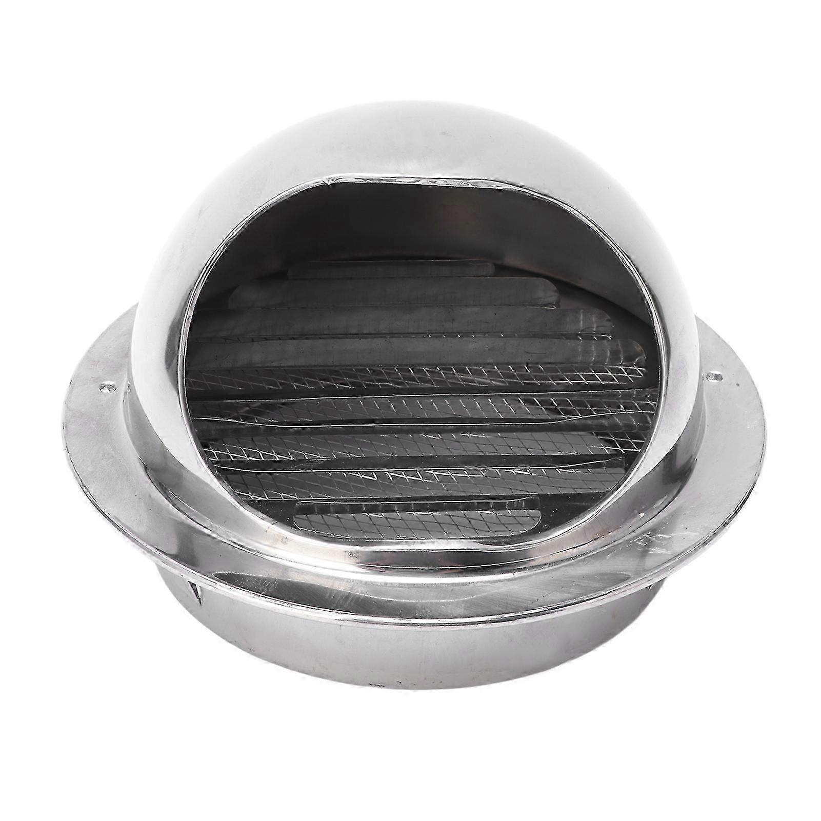 Stainless Steel Vent Hood Exterior Rainproof Wind Cover Stainless Steel Vent Cover Outlet Accessory 6 Inch