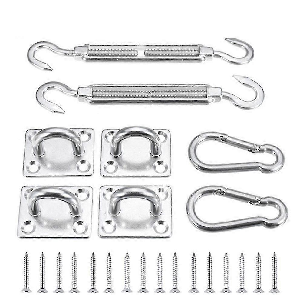 Awning Attachment Set Heavy Duty Sun Shade Sail Installation Stainless Steel Hardware Kit