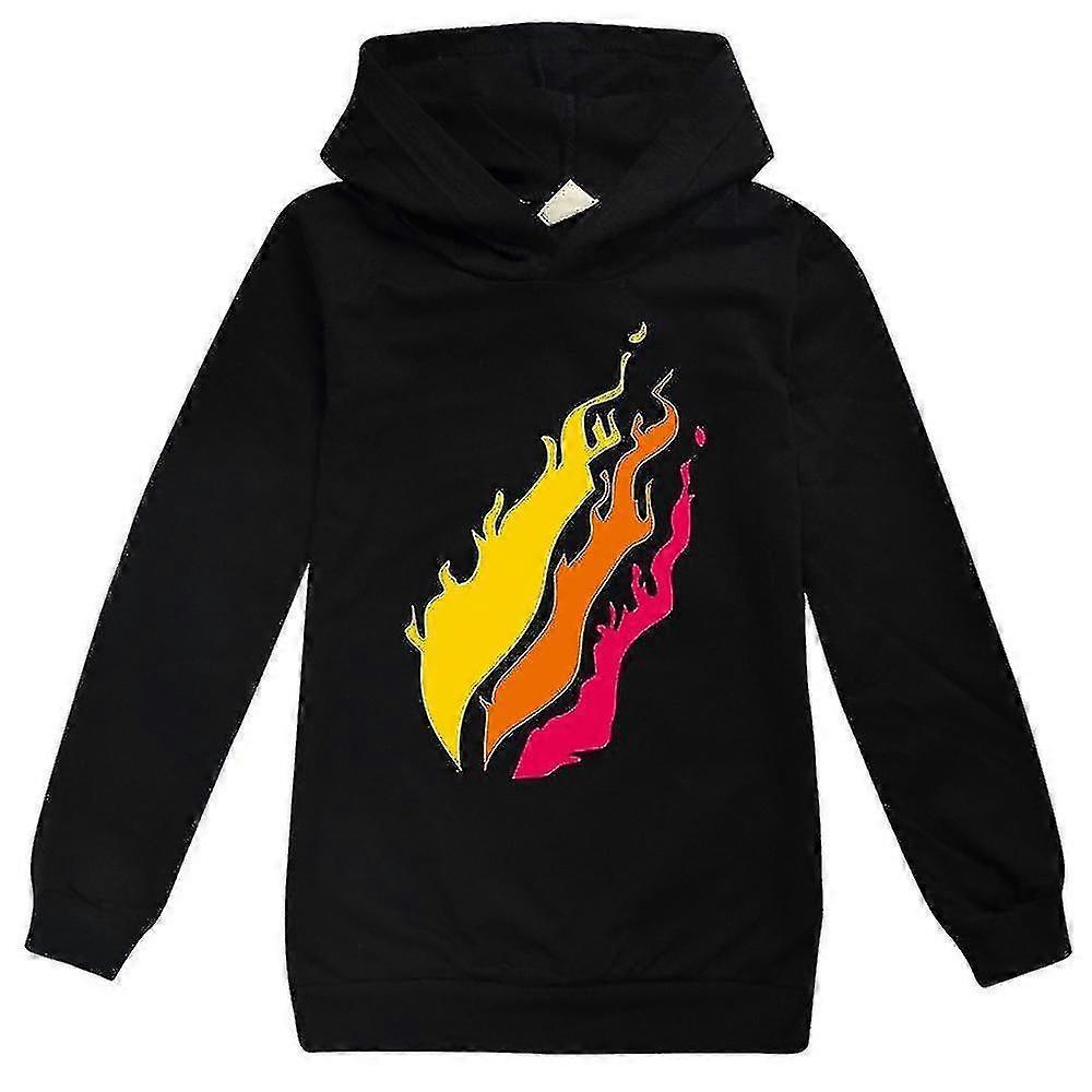 Çocuk Erkek Prestonplayz Uzun Kollu Kapüşonlu Kapüşonlu Kazak Sweatshirt Üstleri