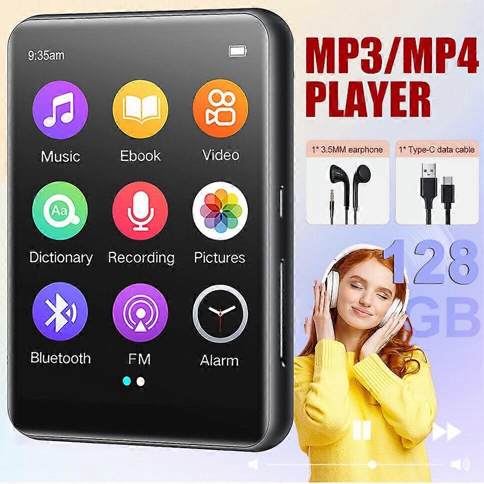 Mp3-speler, Bluetooth 5.3, touchscreen, AAC-audiodecodering