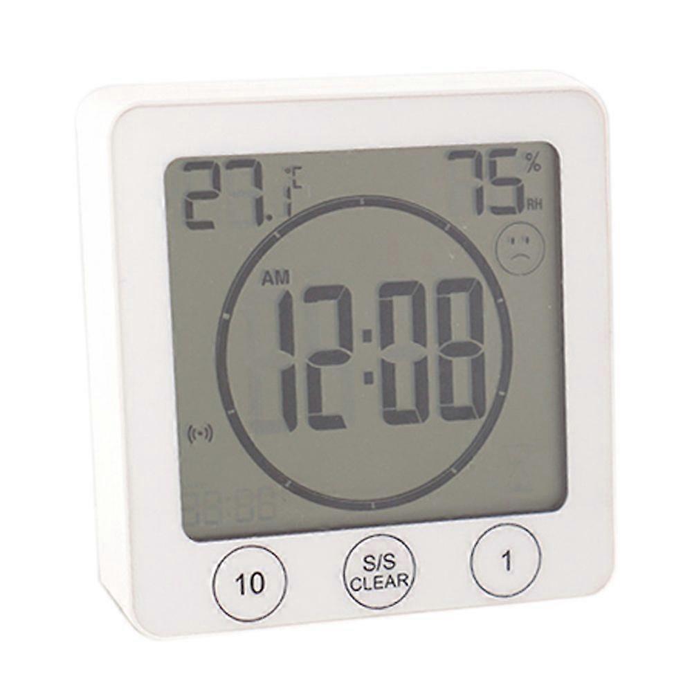 Bathroom clock multi-function electronic thermometer and hygrometer timer