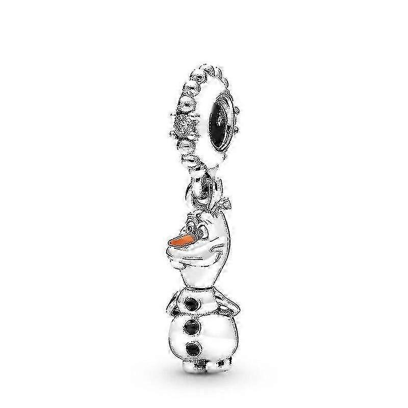 Fit Pandora Frozen Charms Beads For Diy Jewelry Making Dark Red