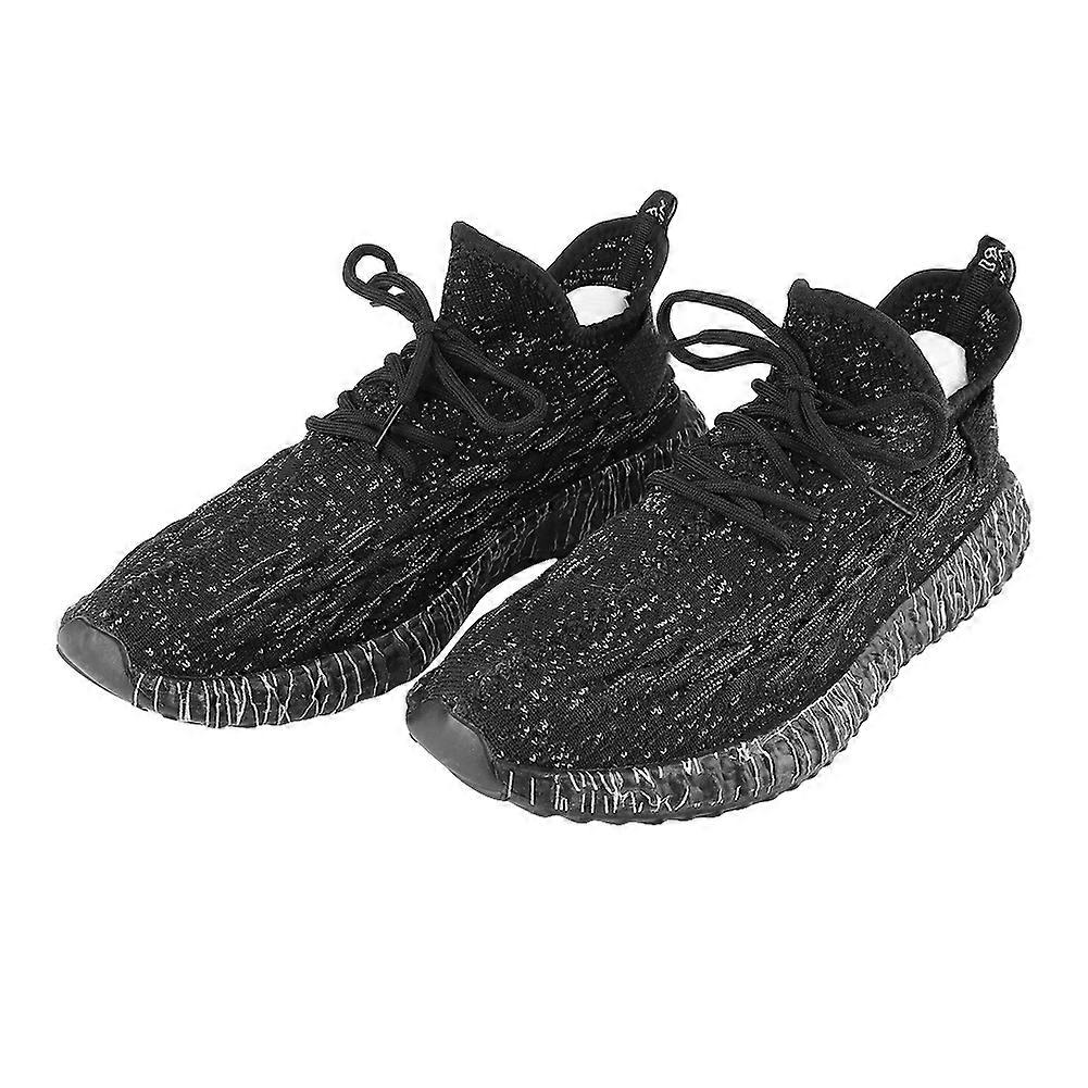 Fashion Men Shoes Lightweight Breathable Outdoor Running Sneaker Sports Shoe(black&gray 43)