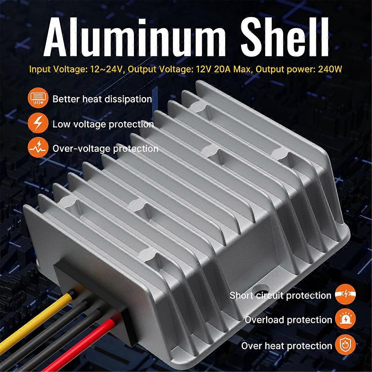 Step-Down Converter 18V to 12V for Battery Adapter DC 12V 20A 240W Step-Down Converter Voltage Regul