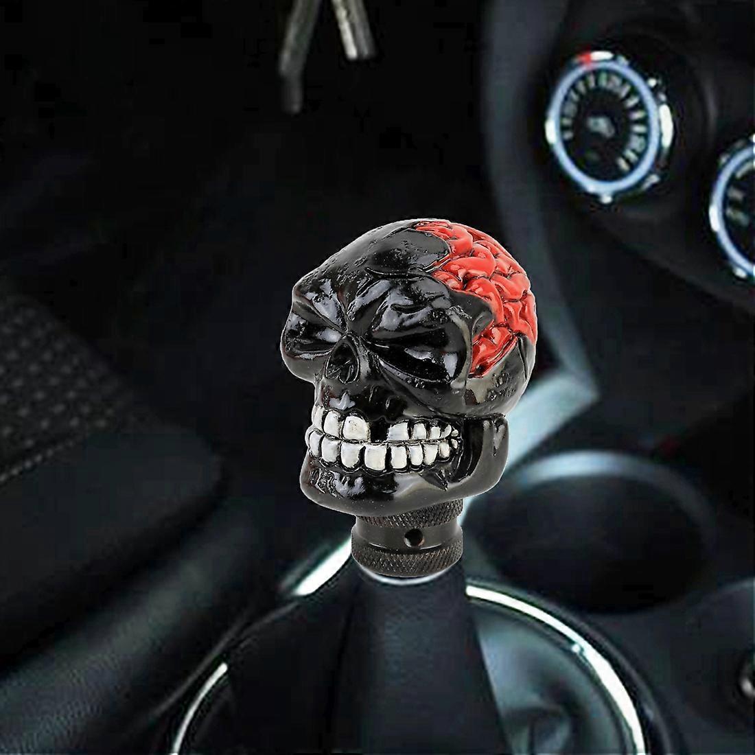 Universal Skull Head Shape Manual or Automatic Gear Shift Knob, Size: 8.7x5.5cm