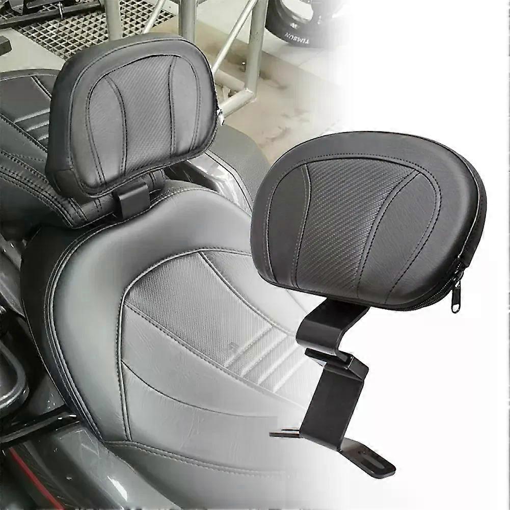 unbrand Moto Noir Front Driver Rider Backrest Kit de montage compatible pour Harl-ey Touring CVO Str