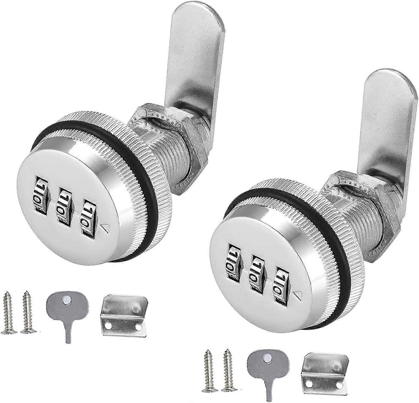 Pieces Security Drawer Mailbox Cam Cabinet Code Lock, Keyless Cam Lock, Combination Lock, for Cabinet Drawer Mailbox