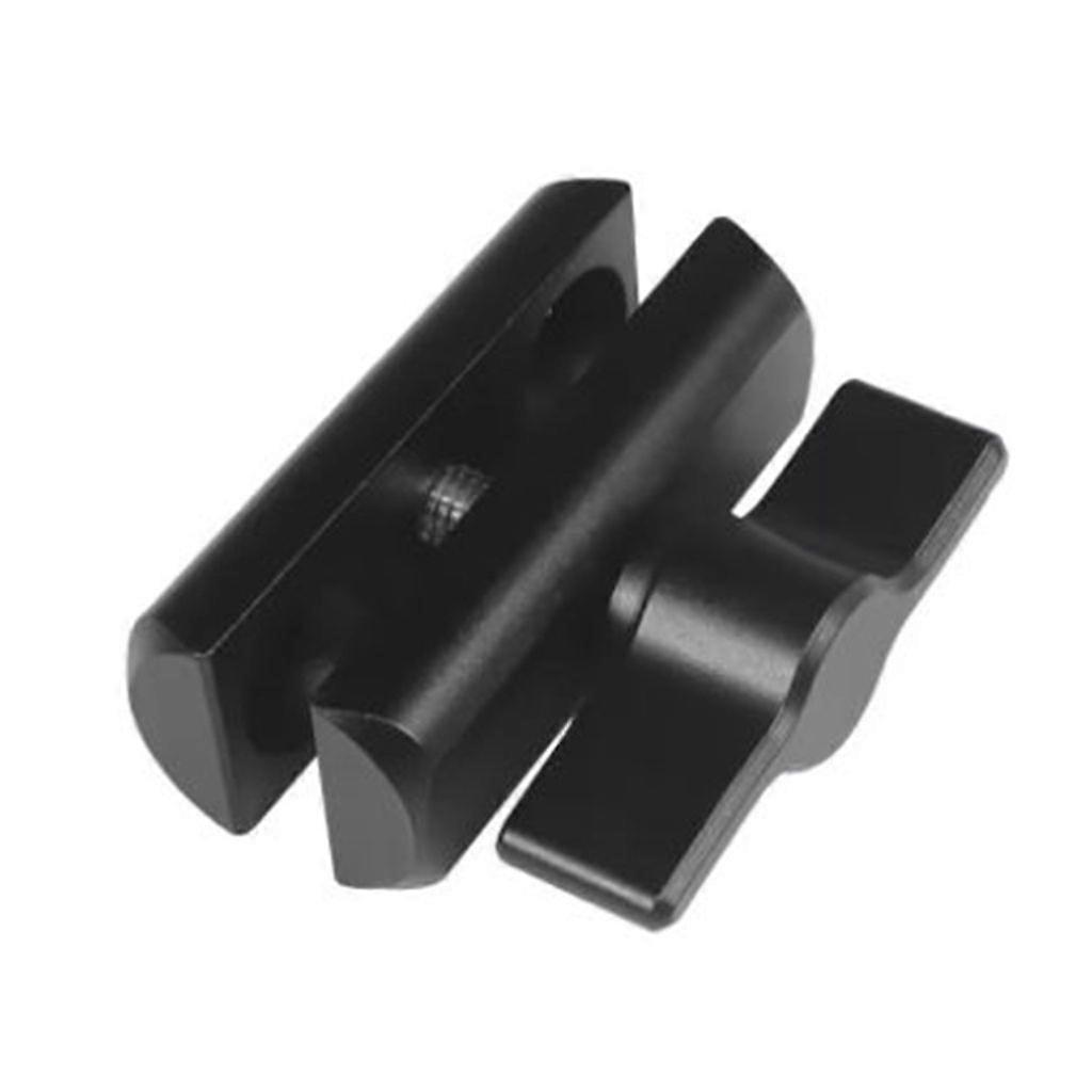 Camera Mount Clamp for 17mm  Ballhead Clip Holder  Double Socket Arm