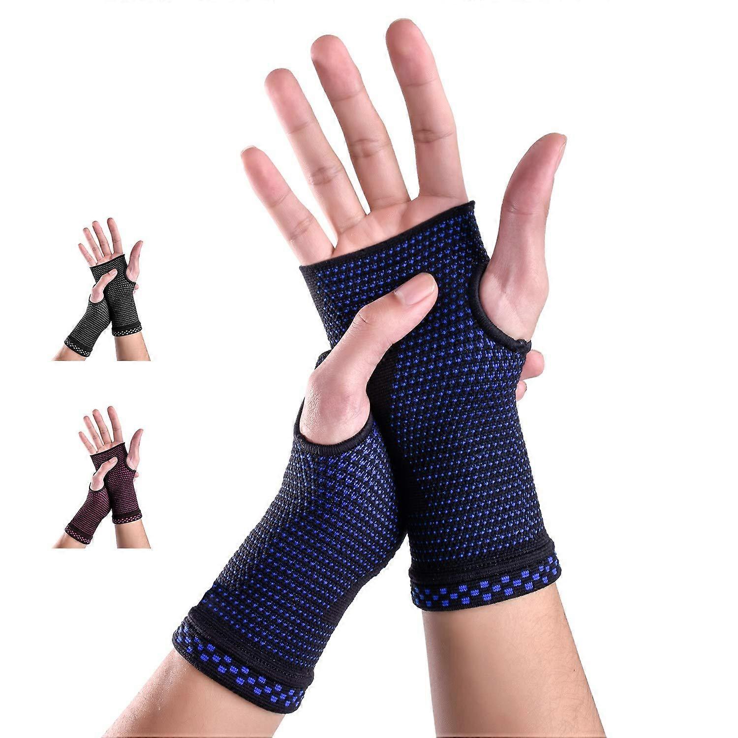 Wrist Compression Sleeves (Pair) for Carpal Tunnel and Pain Relief Treatment,Wrist Support