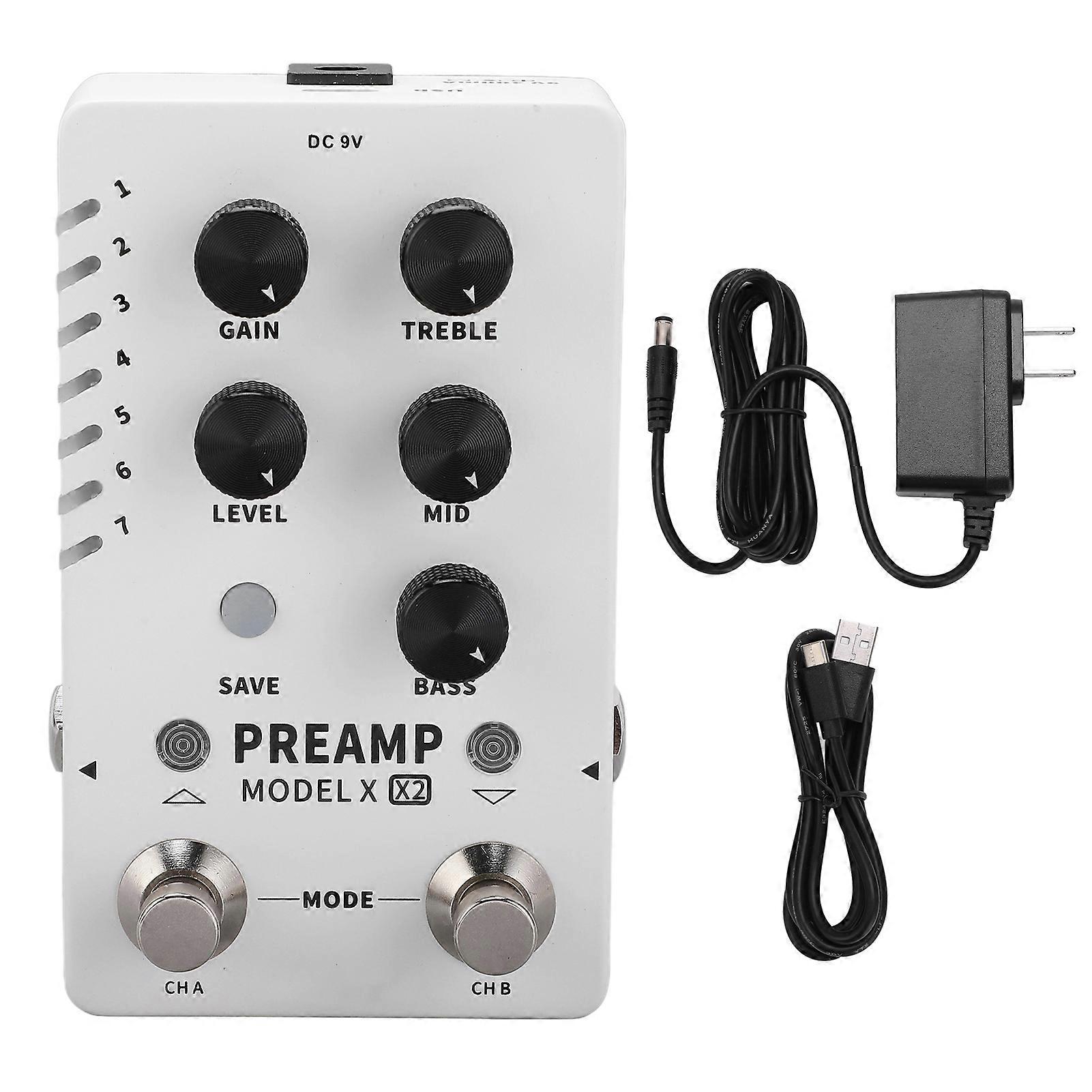 Digital Preamp Effect Pedal Multi Channel Single Block GIR Box Model Sampling Effector 100-240V