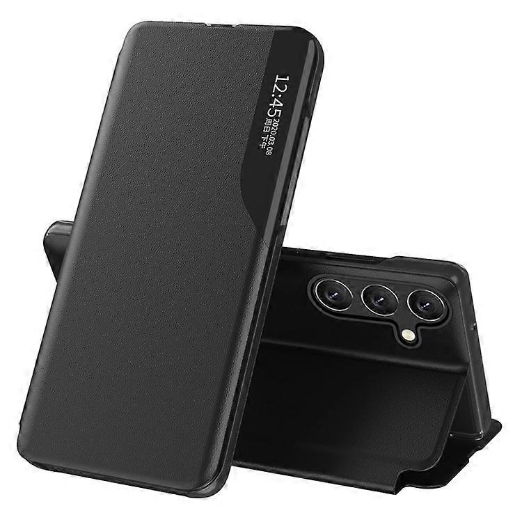 Compatible For Samsung Galaxy A25 5G (Global) (161.0 x 76.5 x 8.3mm) Case Anti-scratch Leather+PC Phone Stand Cover