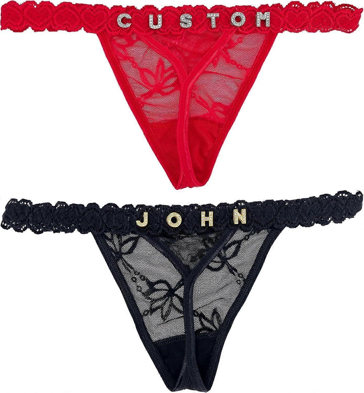 2025 Latest Model  2-Pack Personalized Thongs With Names, Custom Thong with His