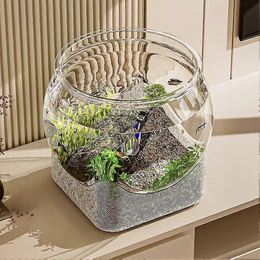 Desktop Aquarium Runde Fish Bowl PET Klares Aquarium Aquarium Aquarium