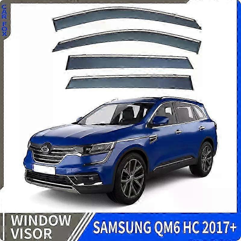 Ισχύει για γείσο πόρτας για Renault Samsung Qm6 Hc 2017-2023+ Γείσο παραθύρου Εξαερισμός Ανεμοθραύστες Γείσα Προστατευτικά βροχής Σκίαστρα Γείσο