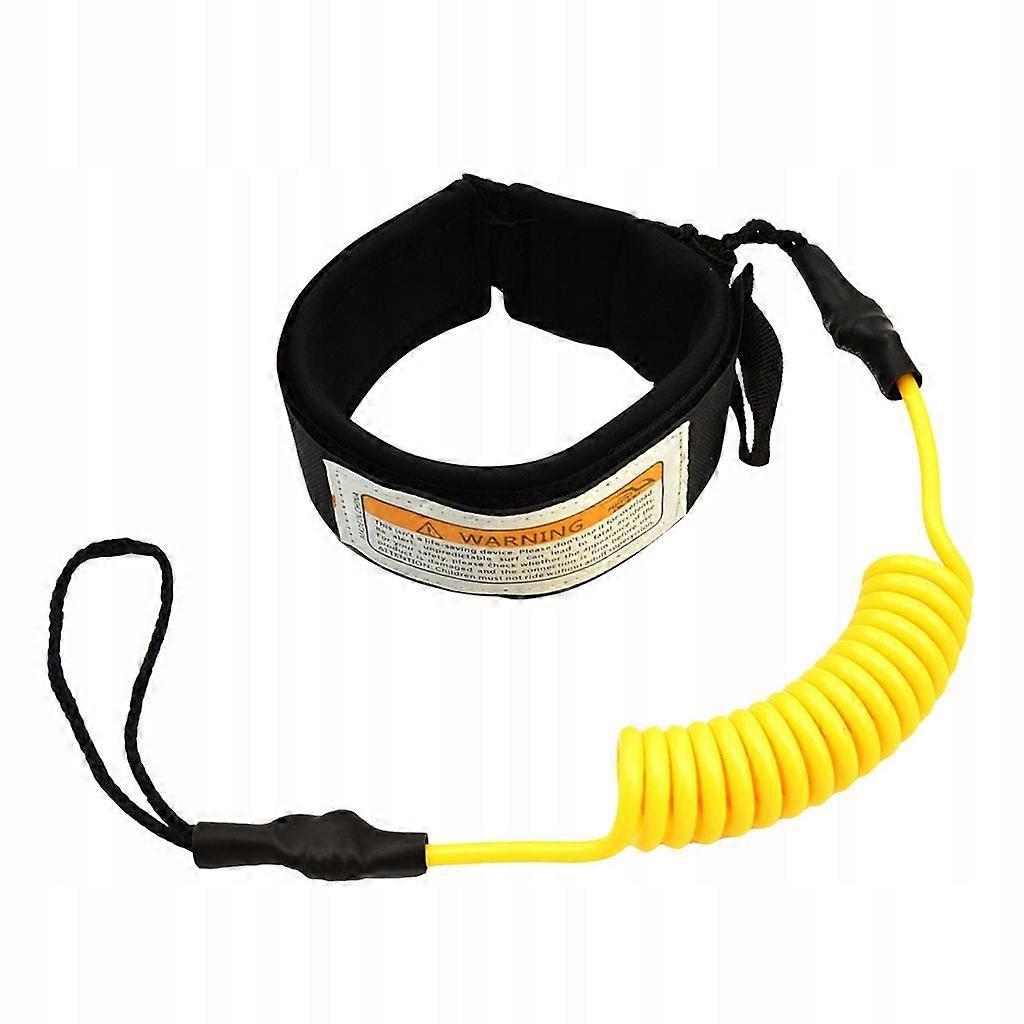 1.6m Surf Leash Planche de Surf Bodyboard Jaune