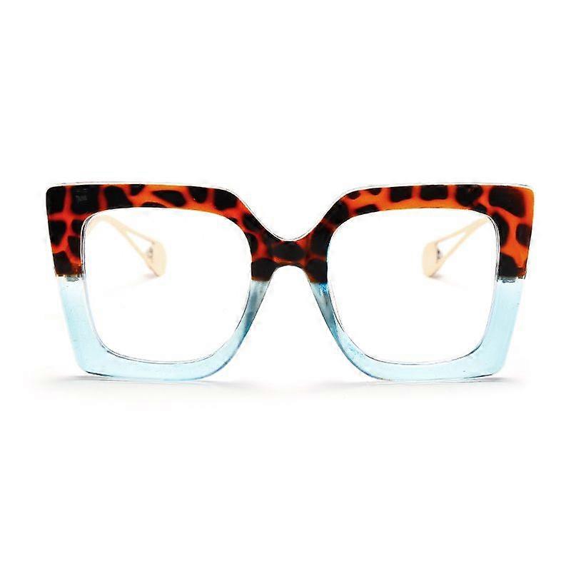 JASPEER Oversized Cat Eye Glasögon Kvinnor Square Clear Lens Glasögon Solglasögon Optiska ramar Glasögon Dekoration Tillbehör
