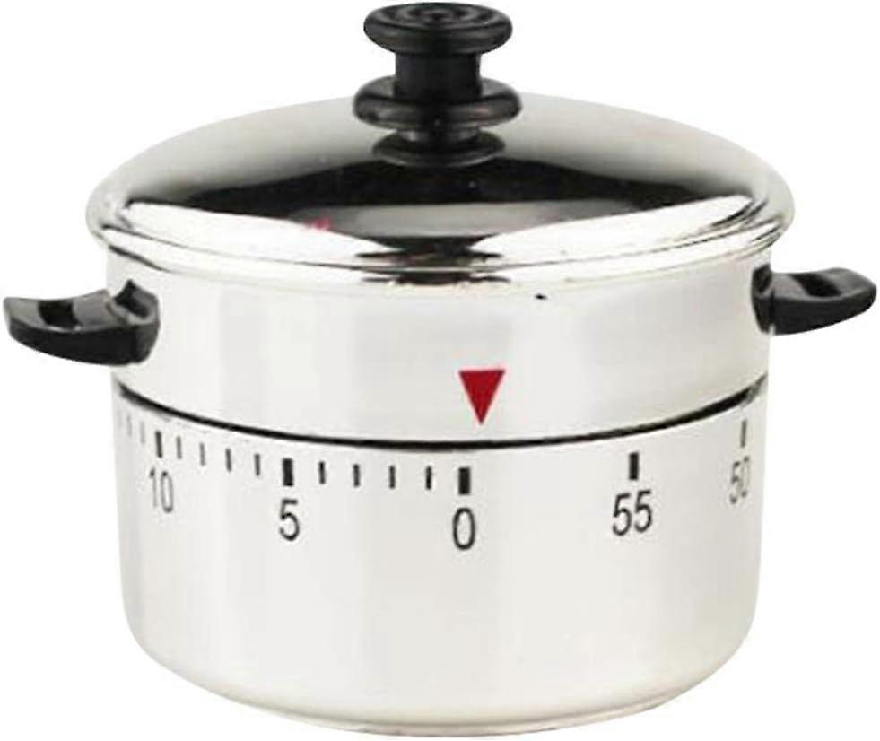 Mechanical Kitchen Timer Cute Pressure Cooker Shape Wind-Up Timer Kitchen Gadgets Cooking Reminders Countdown Alarm Clock